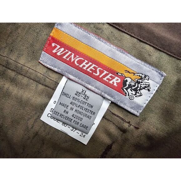 Winchester Camo Pants Mens Size XL Green Rebark Camouflage Cargo Snap Pockets - Picture 10 of 14